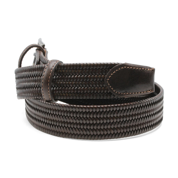 Huxley Tanner "Owens" Stretch Leather Handweave Belt
