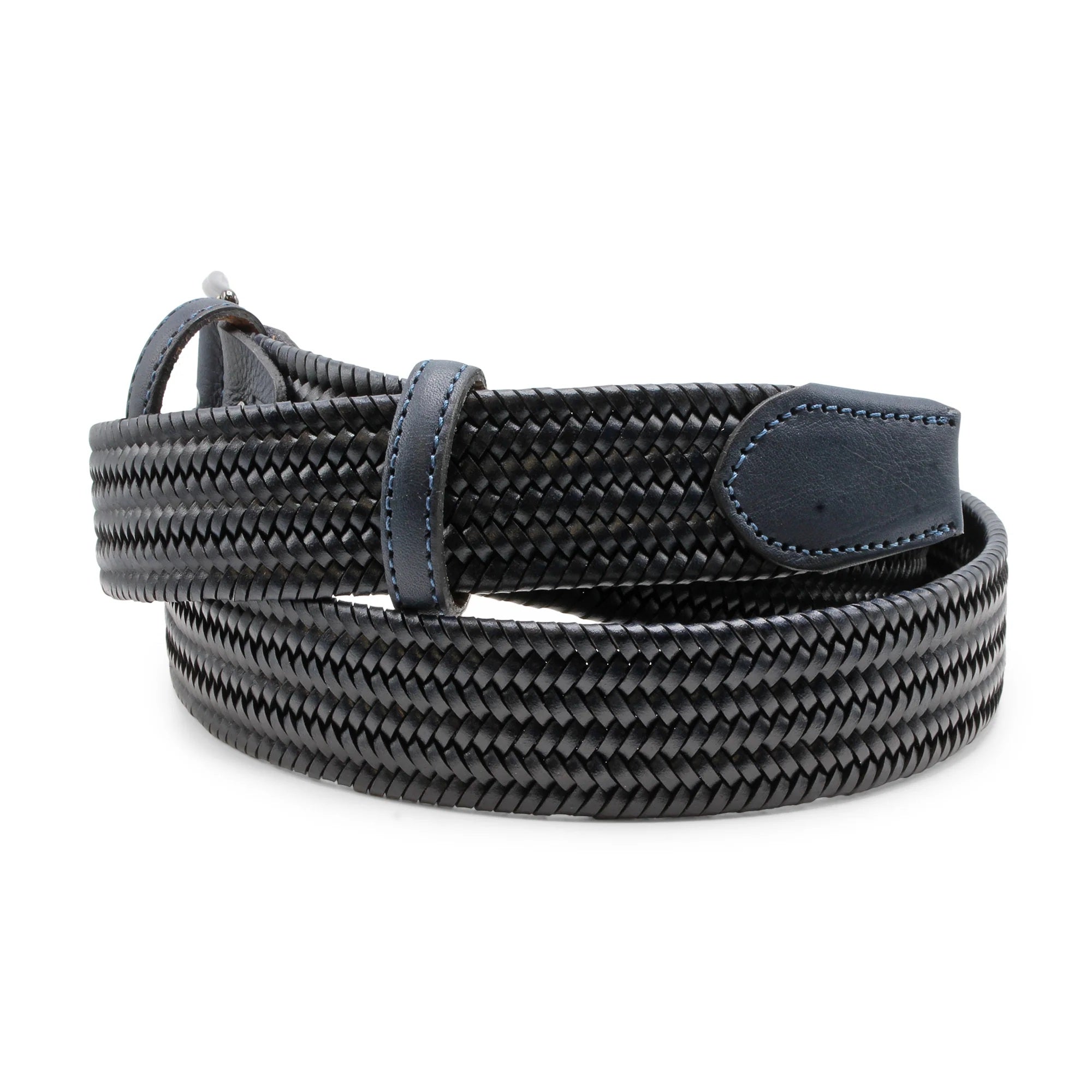 Huxley Tanner "Owens" Stretch Leather Handweave Belt