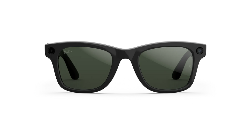 Ray-Ban META Wayfarer Gen2 - Shiny Black w/ Transition Clear to Graphite Green Lenses