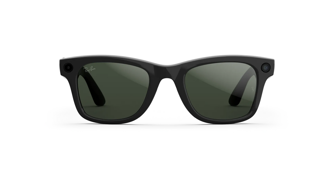 Ray-Ban META Wayfarer Gen2 - Shiny Black w/ Transition Clear to Graphite Green Lenses