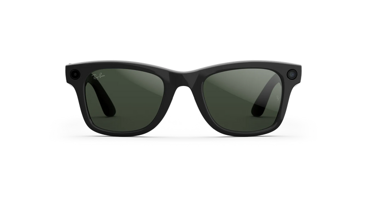 Ray-Ban META Wayfarer Gen2 - Shiny Black w/ Transition Clear to Graphite Green Lenses