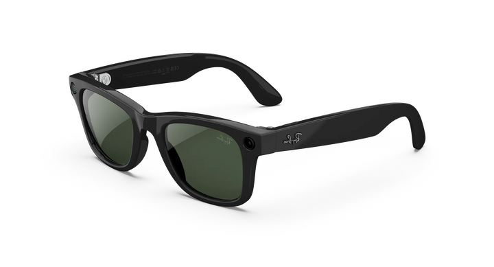Ray-Ban META Wayfarer Gen2 - Shiny Black w/ Transition Clear to Graphite Green Lenses