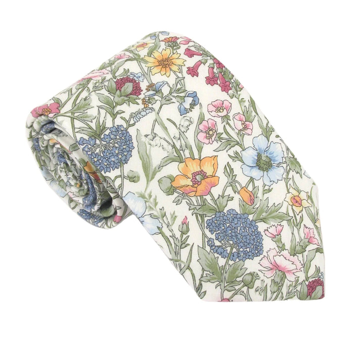 Liberty Fabric Cotton Tie - Rachel Pastel