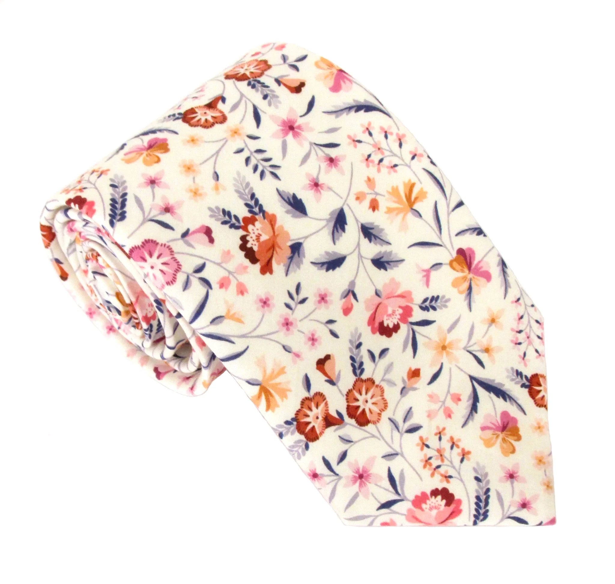 Liberty Fabric Cotton Tie - Robyn Emily Pink Cotton