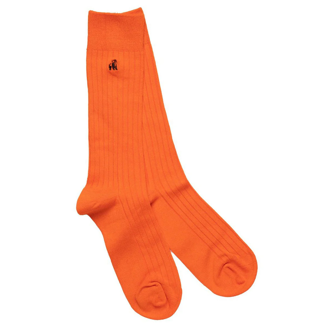 Swole Panda Plain Ribbed socks