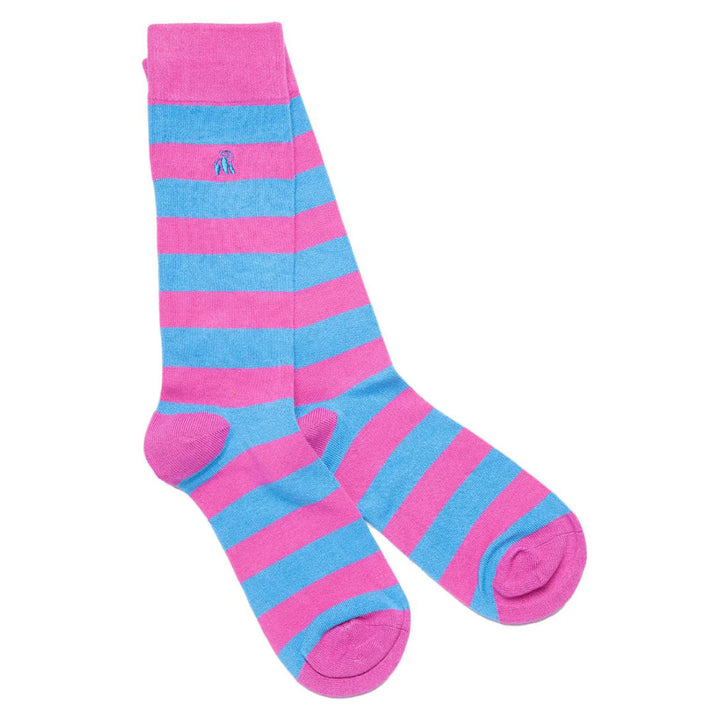 Swole Panda Striped Bamboo Socks