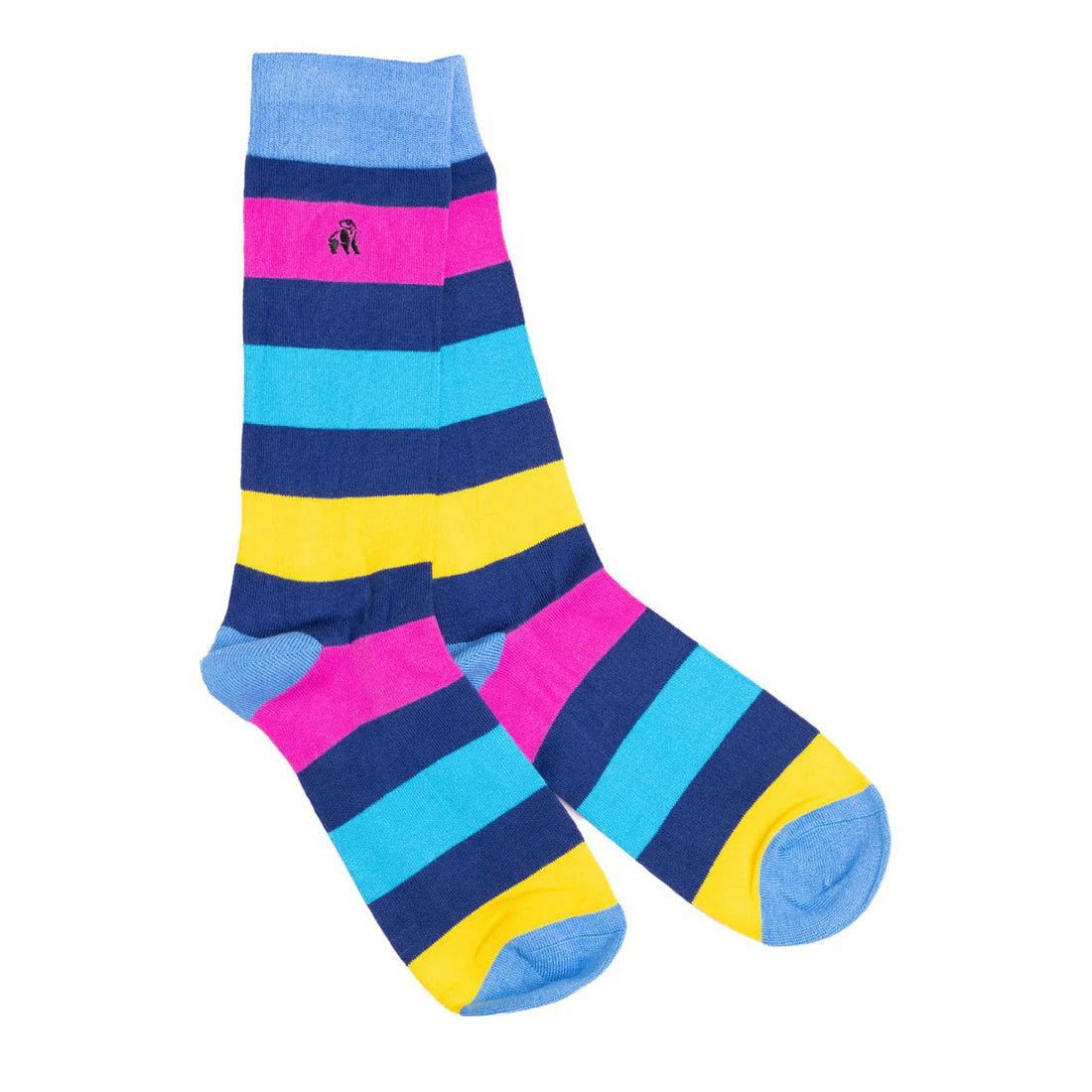 Swole Panda Striped Bamboo Socks