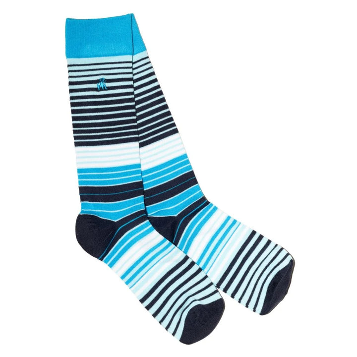 Swole Panda Striped Bamboo Socks