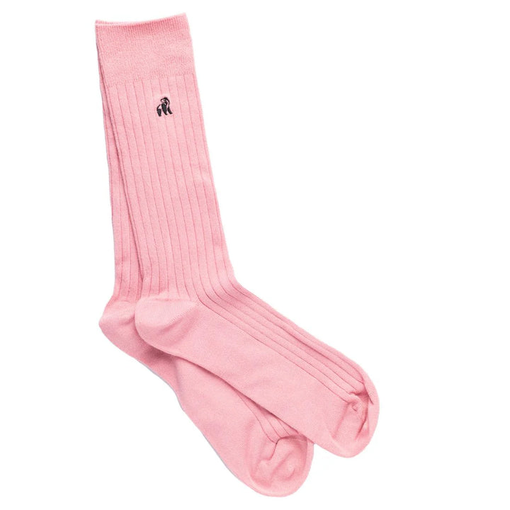 Swole Panda Plain Ribbed socks