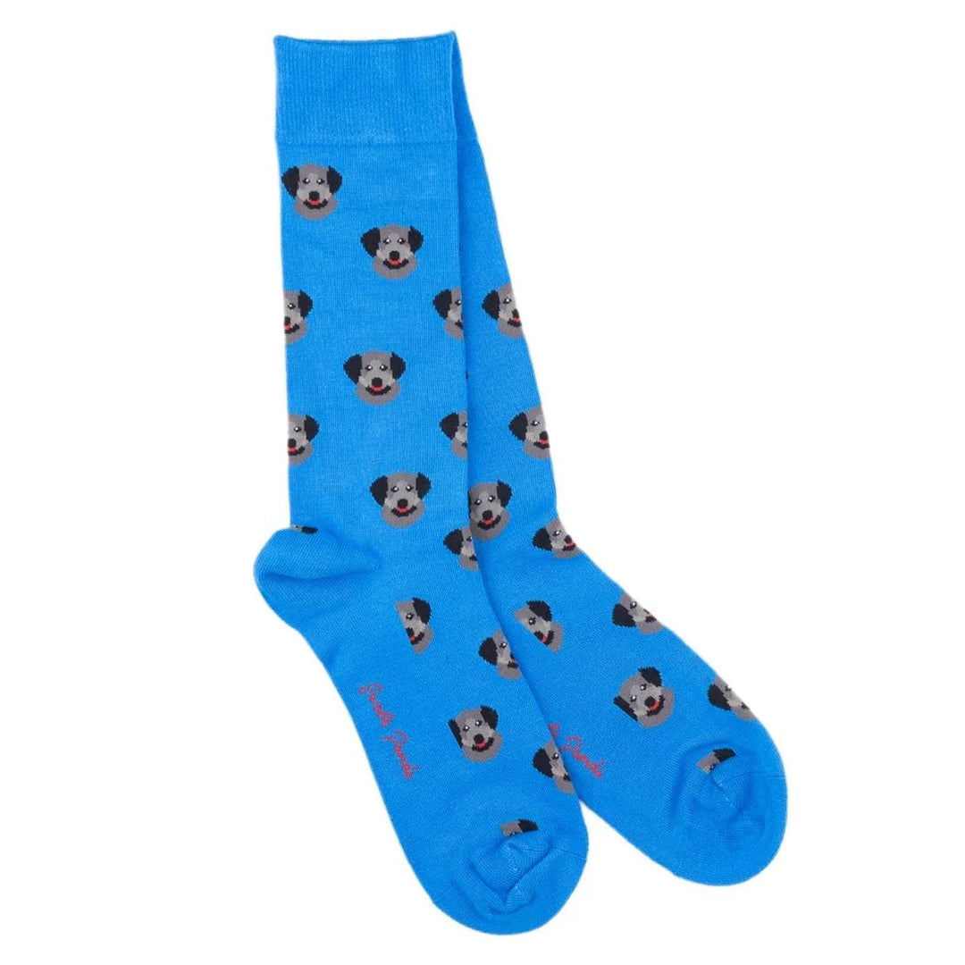Swole Panda Black Labrador Bamboo Socks