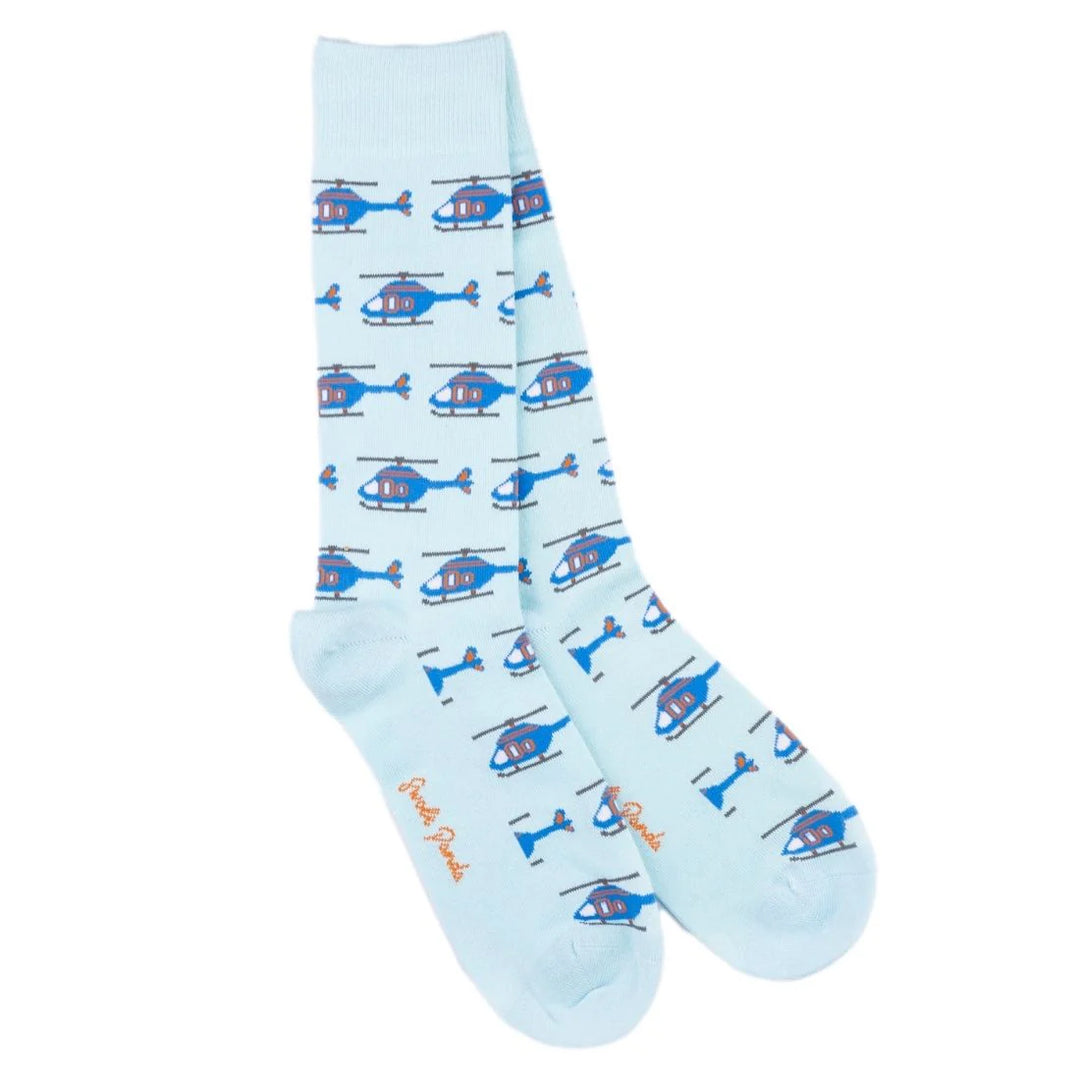 Swole Panda Helicopter Bamboo Socks