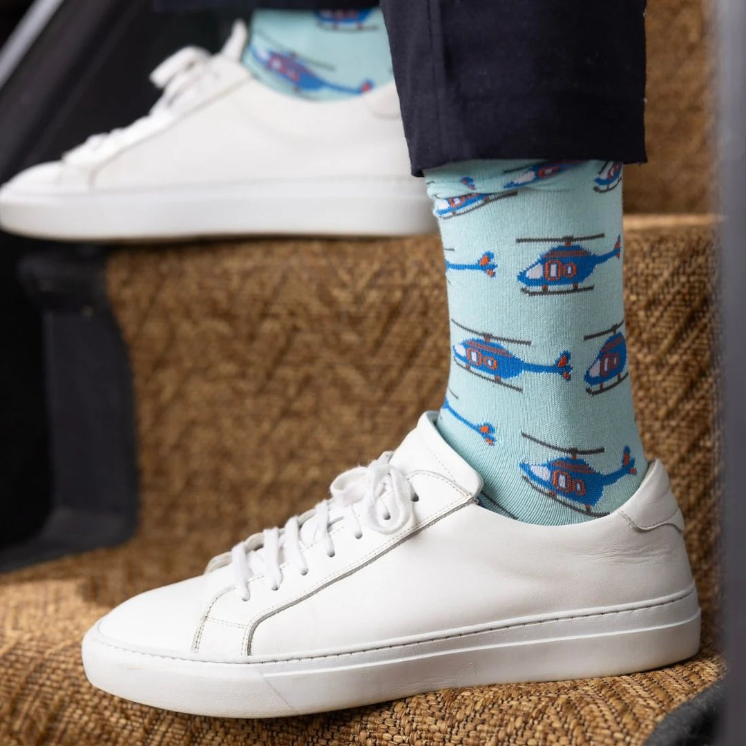 Swole Panda Helicopter Bamboo Socks