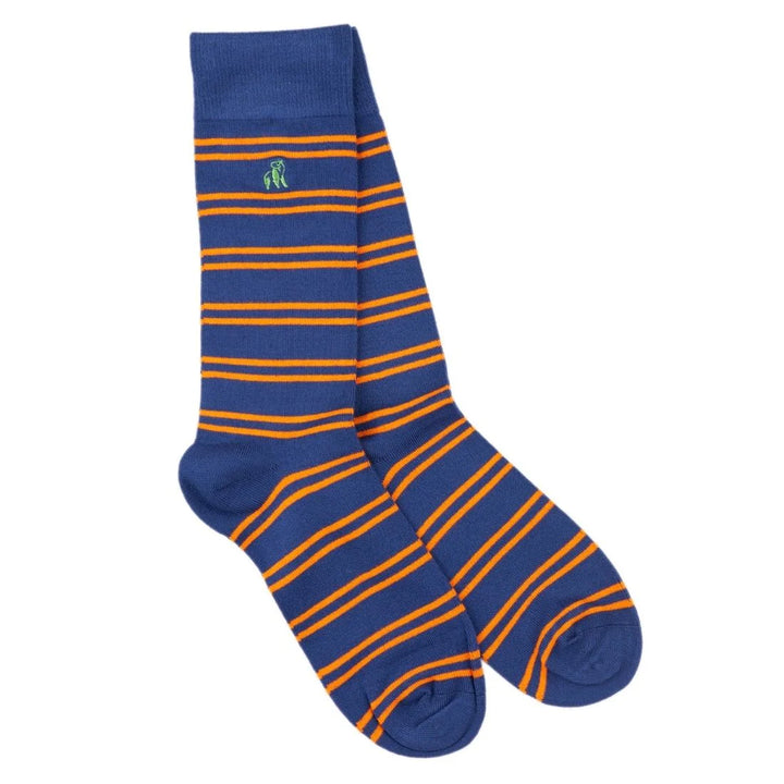Swole Panda Striped Bamboo Socks