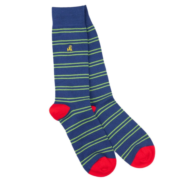 Swole Panda Striped Bamboo Socks