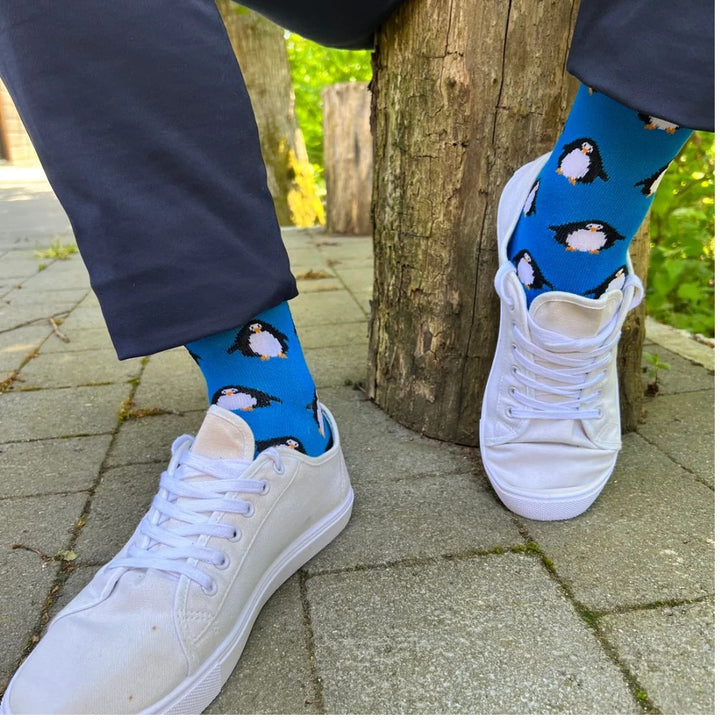 Swole Panda Sky Penguin Bamboo Socks