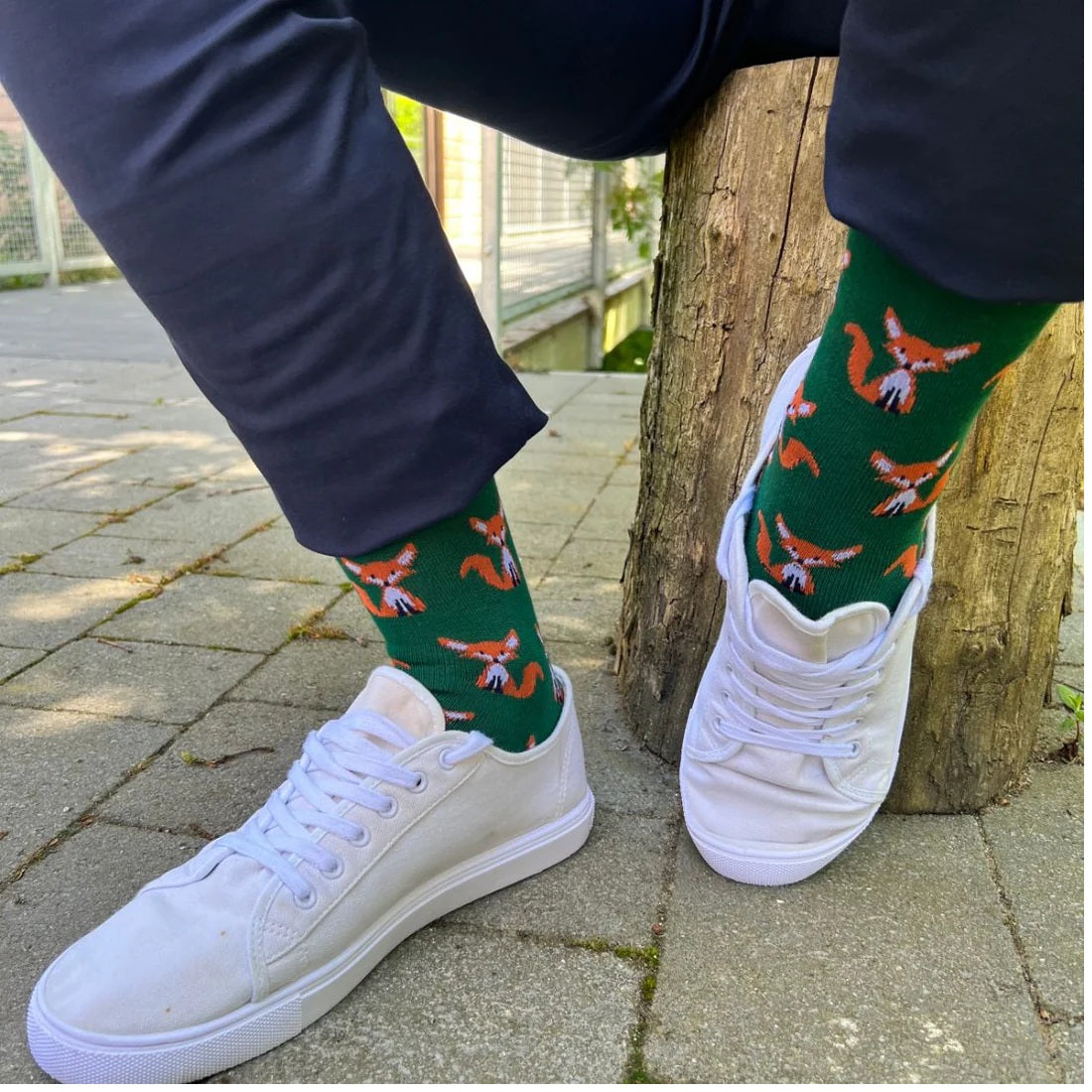 Swole Panda Mr Fox Bamboo Socks