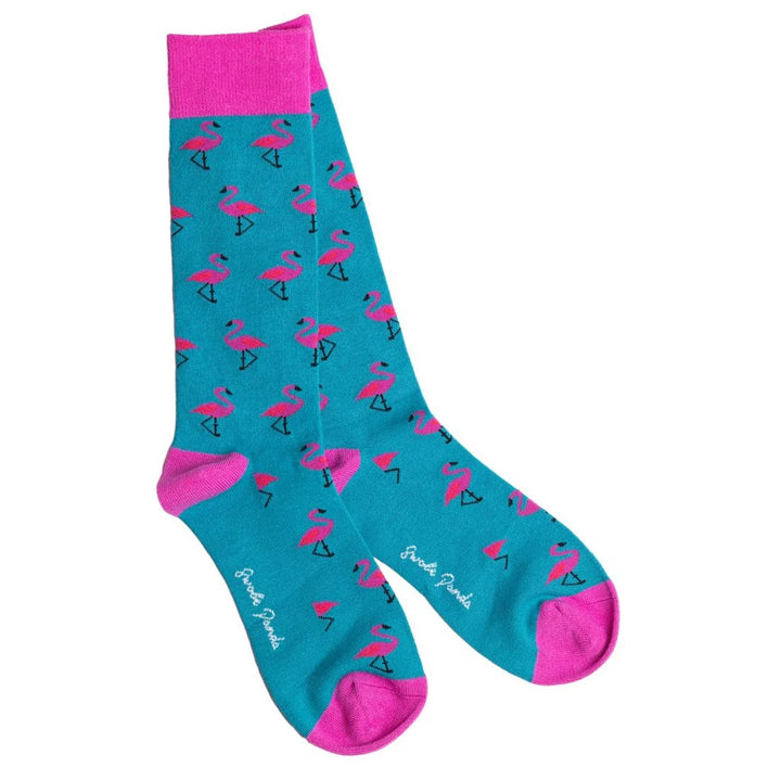 Swole Panda Flamingo Bamboo Socks