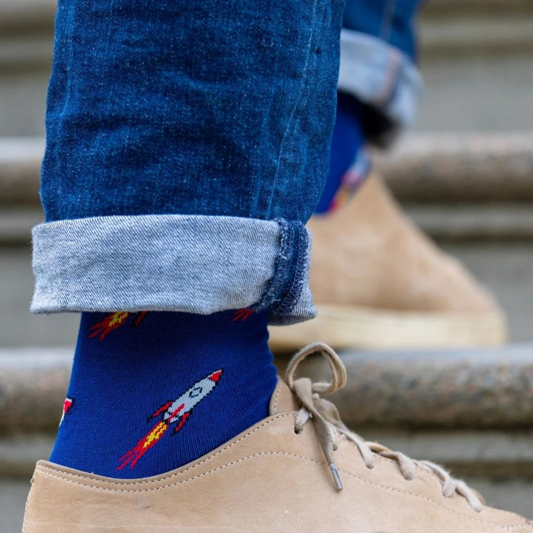 Swole Panda Rocket Bamboo Socks