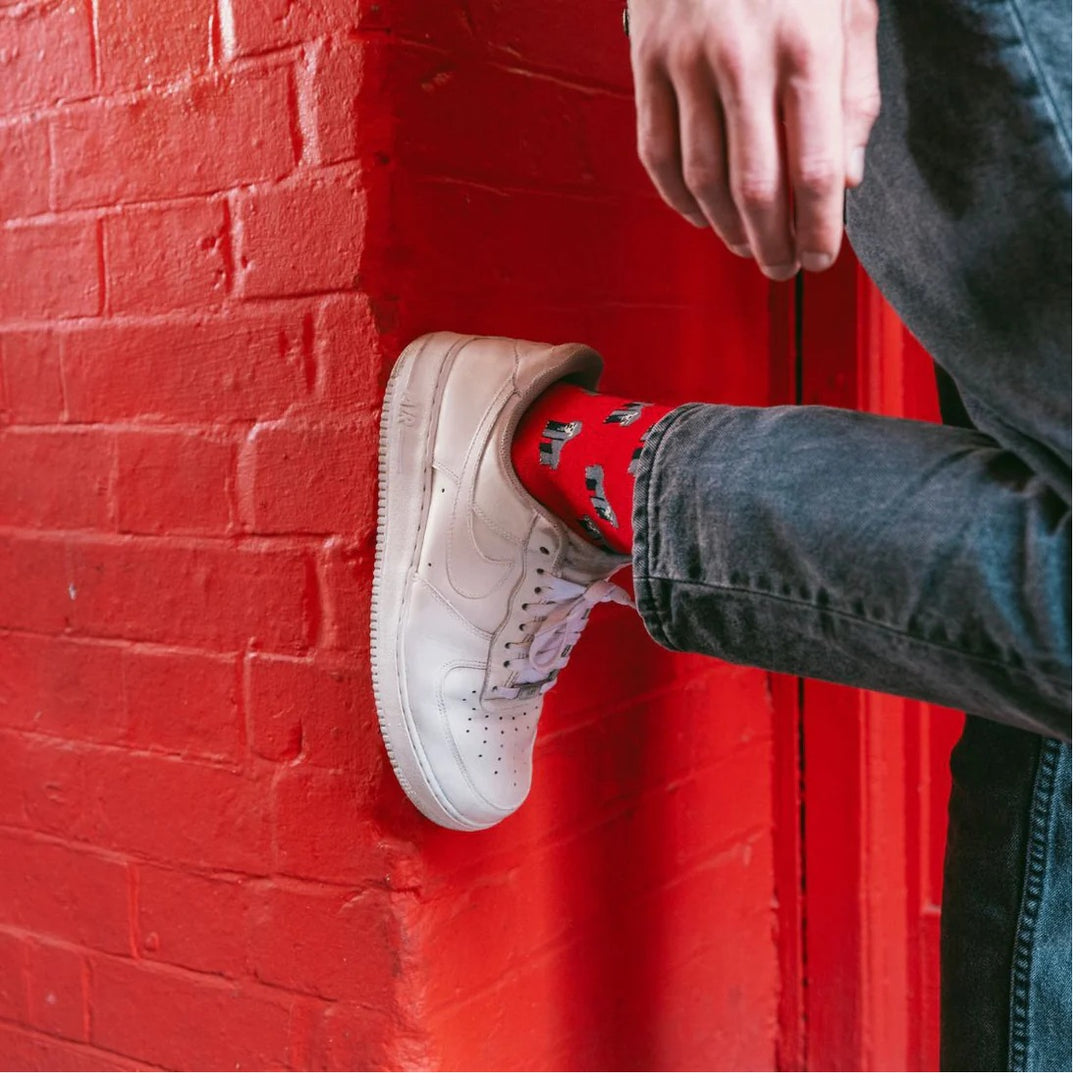 Swole Panda Red Gorilla Bamboo Socks