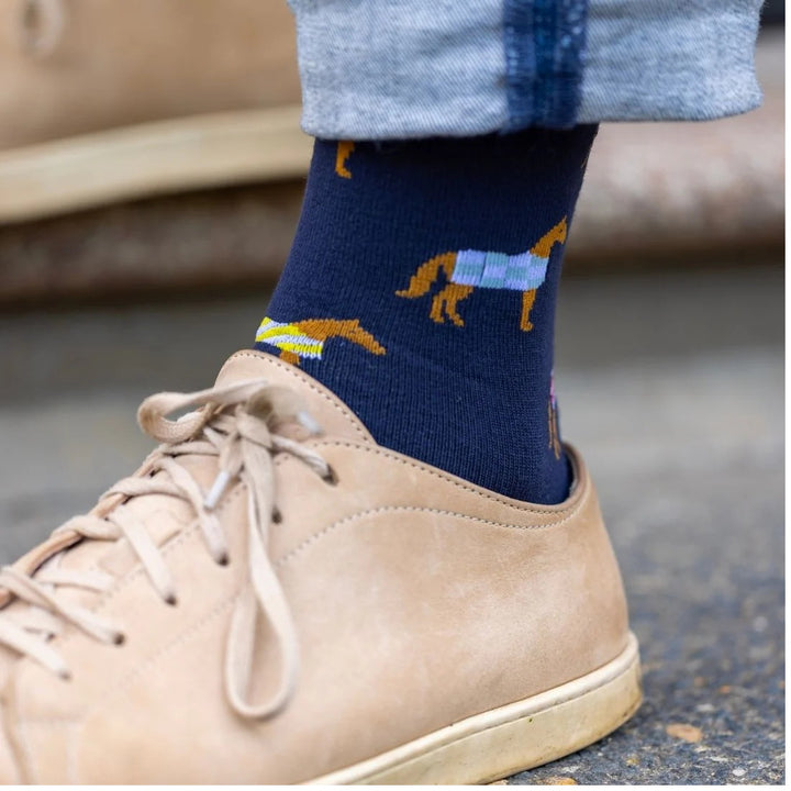 Swole Panda Horse Bamboo Socks