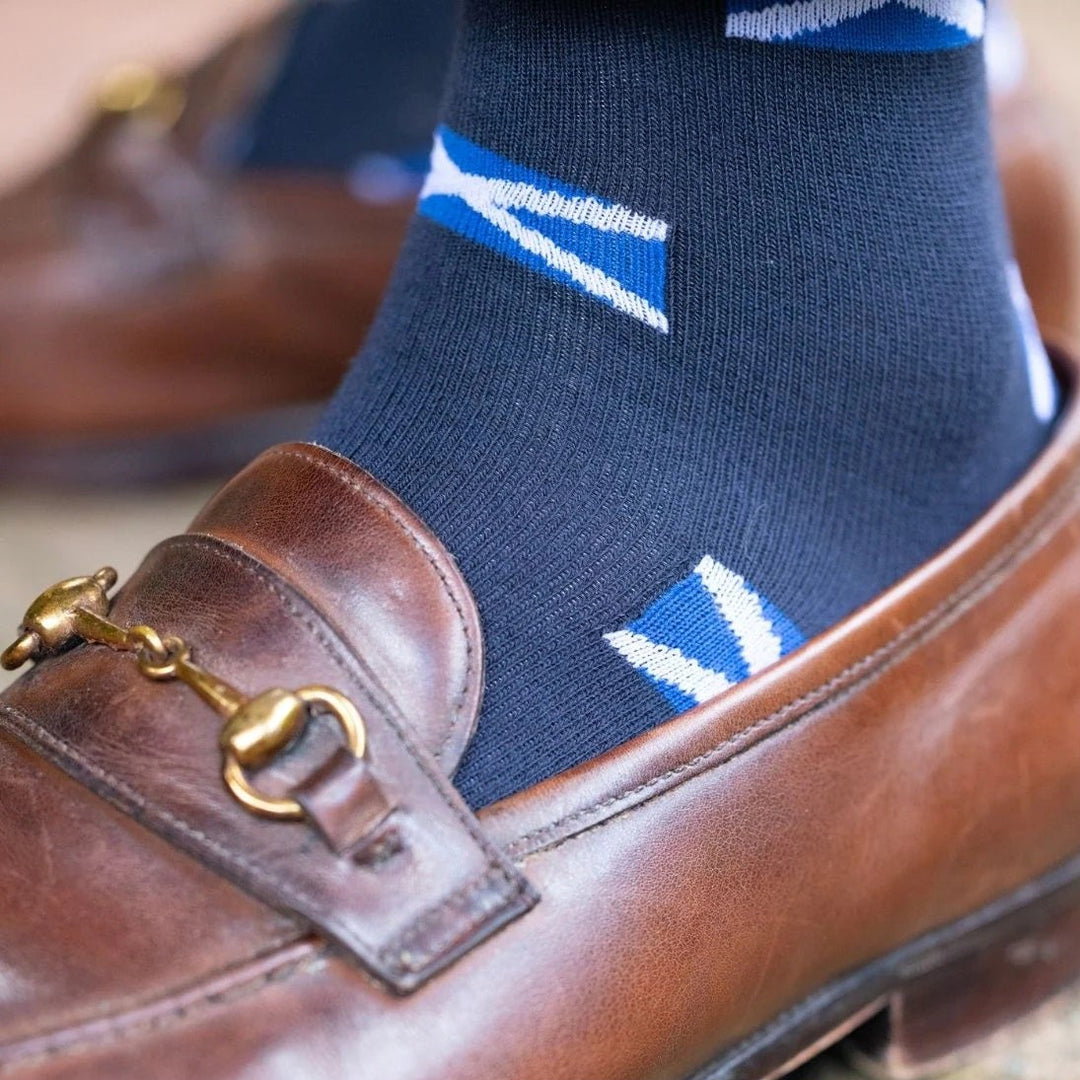 Swole Panda Scottish Flag Bamboo Socks
