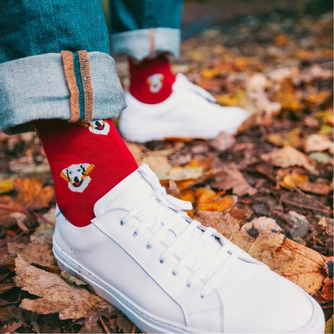 Swole Panda Golden Retriever Bamboo Socks