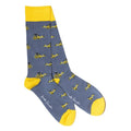 Swole Panda Yellow Digger Bamboo Socks