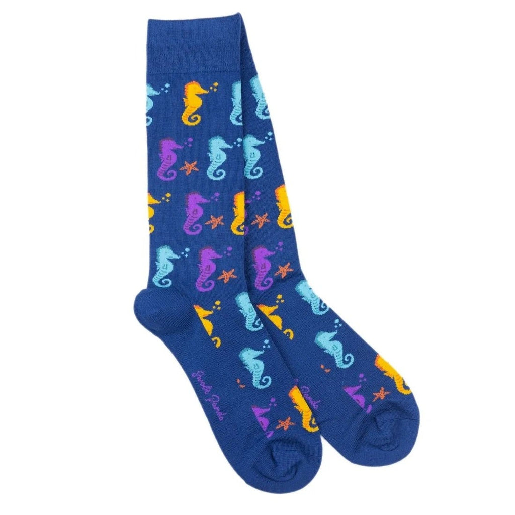 Swole Panda Seahorse Bamboo Socks
