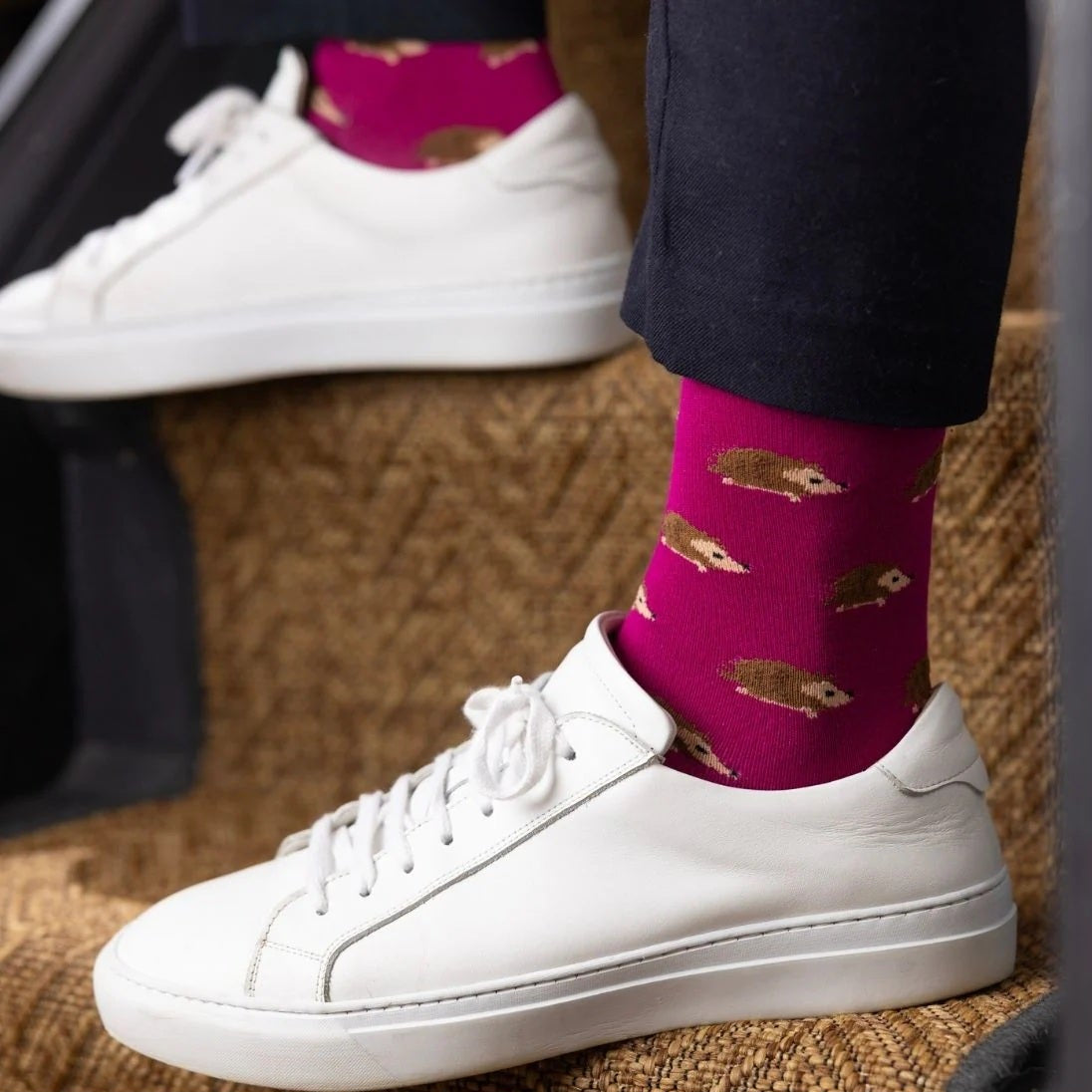 Swole Panda Hedgehog Bamboo Socks