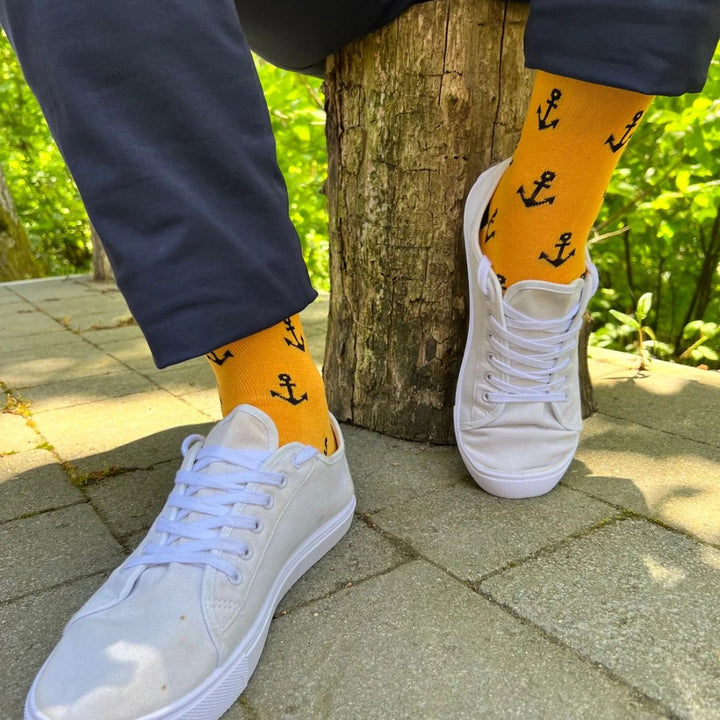 Swole Panda Anchor Bamboo Socks