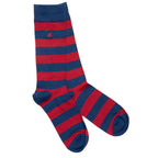 Swole Panda Bar Stripe Bamboo Socks