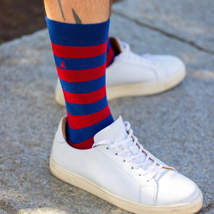 Swole Panda Bar Stripe Bamboo Socks