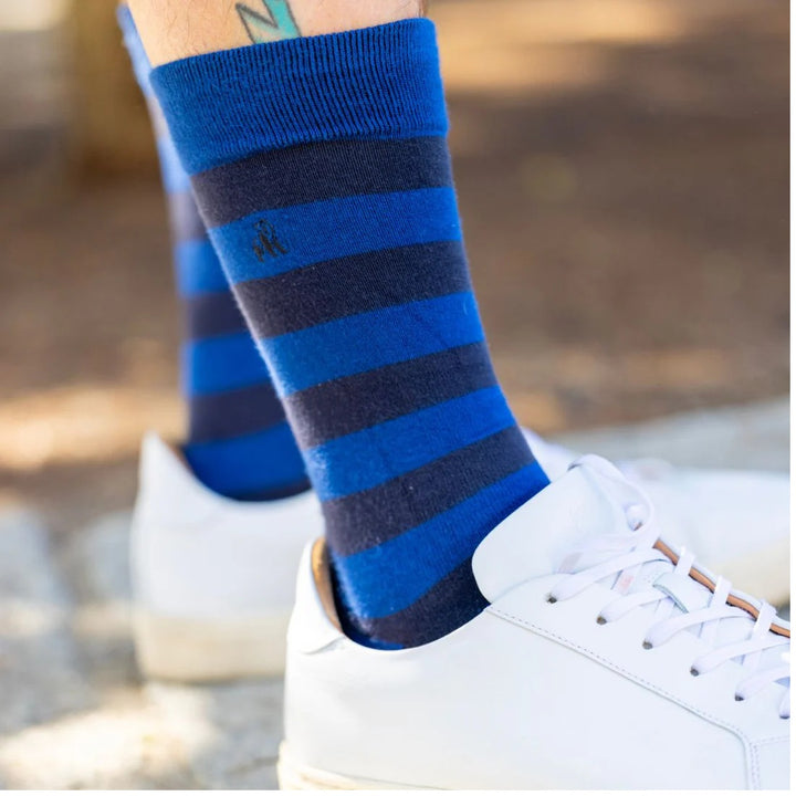 Swole Panda Bar Stripe Bamboo Socks