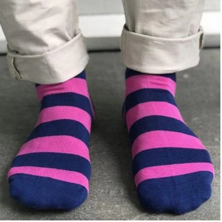 Swole Panda Bar Stripe Bamboo Socks