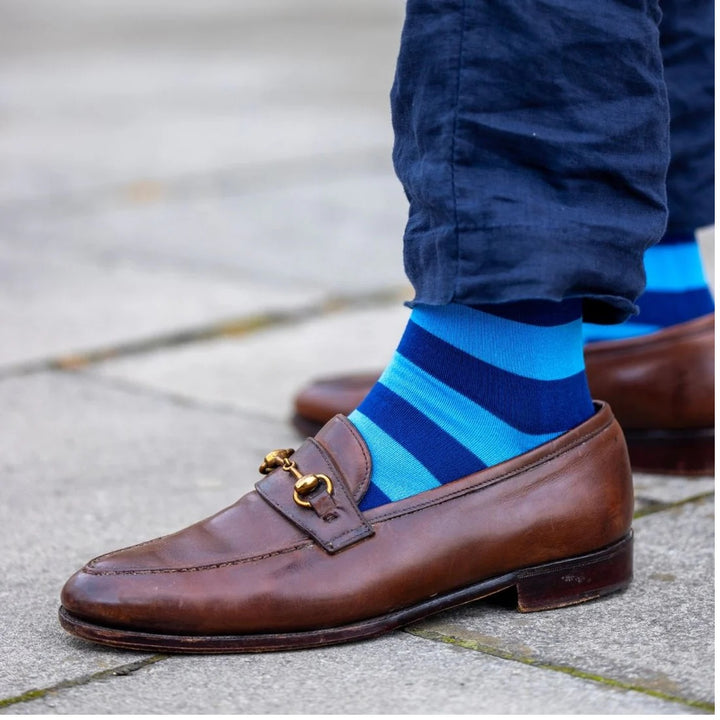 Swole Panda Bar Stripe Bamboo Socks