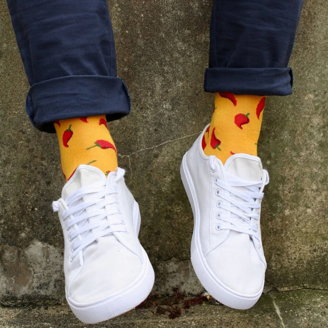 Swole Panda Red Chilli Bamboo Socks