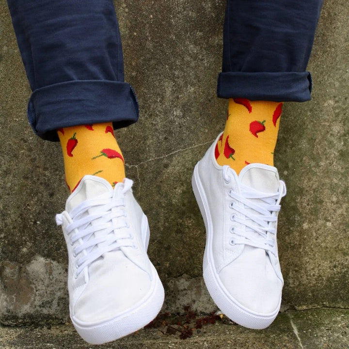 Swole Panda Red Chilli Bamboo Socks
