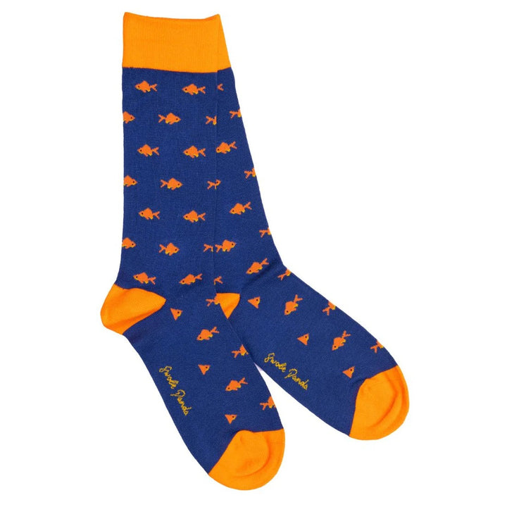 Swole Panda Gold Fish Bamboo Socks
