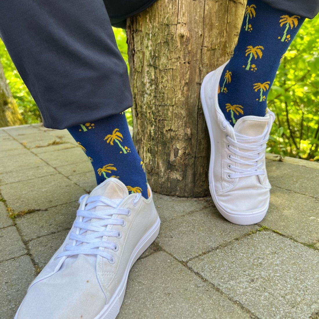 Swole Panda Palm Tree Bamboo Socks