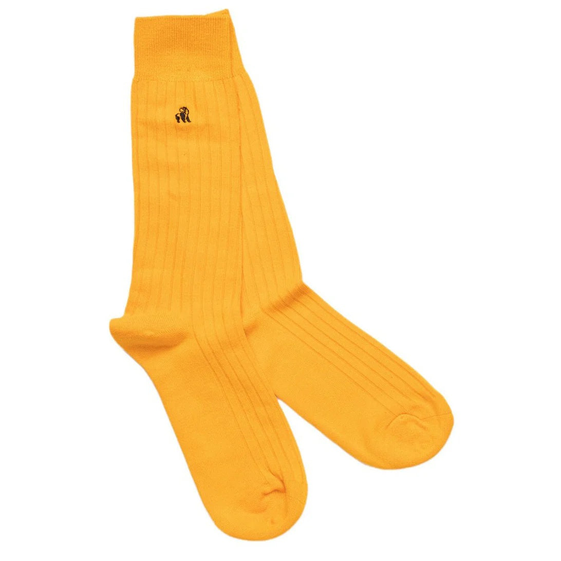 Swole Panda Plain Ribbed Bamboo Socks