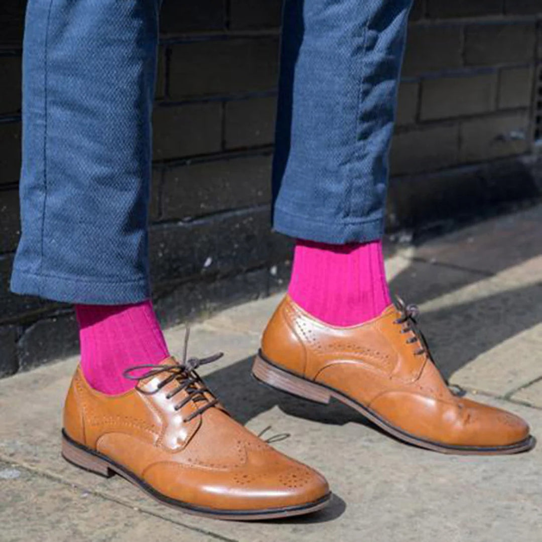 Swole Panda Plain Ribbed socks