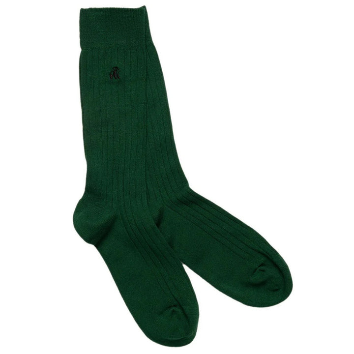 Swole Panda Plain Ribbed socks