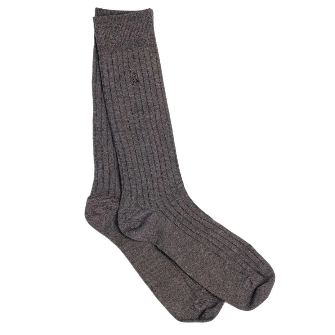 Swole Panda Plain Ribbed socks