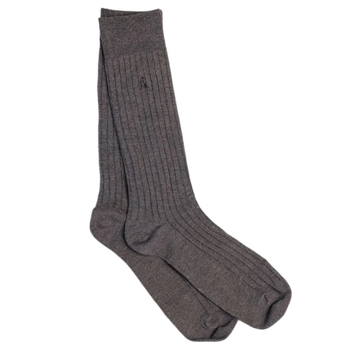 Swole Panda Plain Ribbed socks