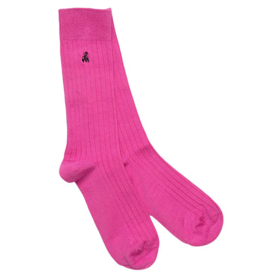 Swole Panda Plain Ribbed socks