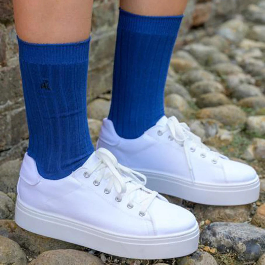 Swole Panda Plain Ribbed socks