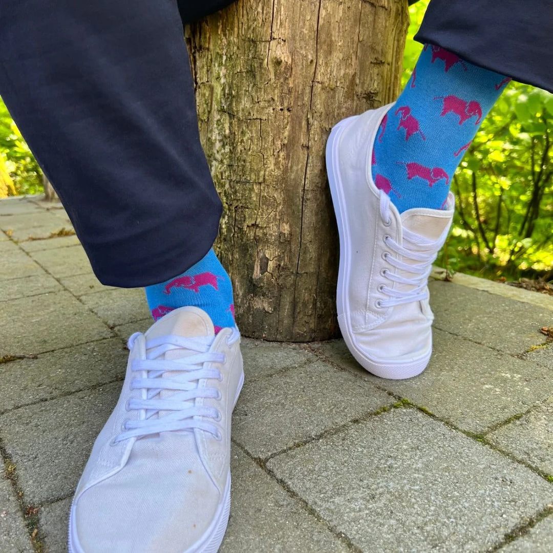 Swole Panda Elephant Bamboo Socks