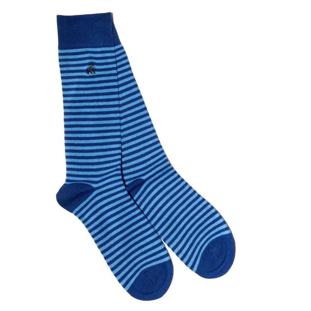 Swole Panda Striped Bamboo Socks