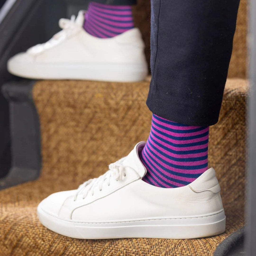 Swole Panda Striped Bamboo Socks