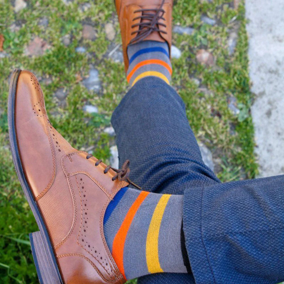 Swole Panda Striped Bamboo Socks